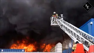 Grote brand bij recyclingbedrijf AVI Den Bosch