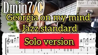 Georgia on my mind/Ray Charles version/complete guitar solo arrangement #2 (PDF&TAB)