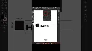 How to Match Text Height with Logo Easily! #illustratortutorial