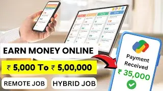 Job, Internship Earn Online | 5k to 5 Lac - Marketing, Graphic Design, IT, Finance #earnmoneyonline