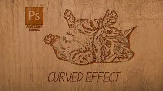 Easily Create Cutting Wood Photo Effect | Curved Effect in Photoshop - TECHPIXELZ