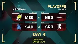 M80 vs NBG | SAD vs SRB | VALORANT Challengers NA | W1 D4 | Playoffs | Stage 3