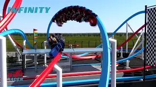 NEW Hot Racer SINGLE RAIL COASTER Off-ride and POV FROM INTAMIN Compilation of all three designs