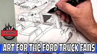 Artwork For Ford Truck Enthusiasts! #fordtrucks #carart