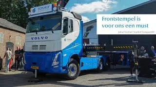 Vonhof Transport | Nieuwe Volvo FH500 met 54tm-Hiab kraan en uitschuifsemi van Broshuis.