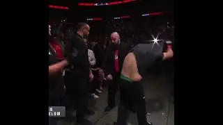 Gastelum was so excited he threw his shirt at Usman in the back 😂