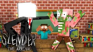 Monster School  SLENDER MAN HORROR GAME - Minecraft Animation