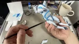 海洋堂スレイプニール製作11本体筆塗り【模型製作&雑談】#海洋堂