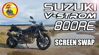 Suzuki V-Strom 800RE | Screen Swap / HJC V10 Thoughts / Naked vs Faired