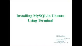 Installing MySQL in Ubuntu Using Terminal Step by Step