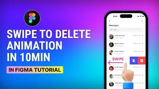Learn to create a “Swipe to Delete” in Figma using one component in 10 minutes|Beginner Tutorial