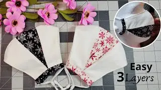 DIY Fabric Face Mask Easy Step | Breathable Face Mask | 3 Layers of Fabrics