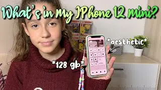 WHAT’S IN MY IPHONE 12 MINI💕🎶 *aesthetic* *2021* // ita🦜