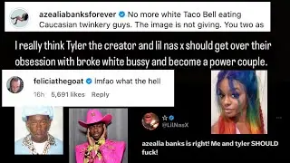 Azealia Banks wants Lil Nas X and Tyler The Creator to date! (IG Story Archive 7/04/24)