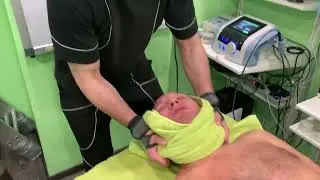 Мануальная терапия шеи при помощи полотенца. Правка Атланта