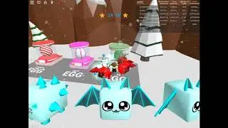 trying to get king snow man in [🚨 UPDATE 35 🚨] Bubble Gum Simulator Pt.1