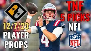 PRIZEPICKS THURSDAY NIGHT FOOTBALL PATRIOTS STEELERS 12/7 CORE PLAYER PROPS!!
