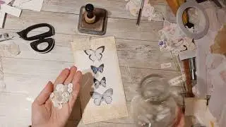 Making large shabby specimen cards!