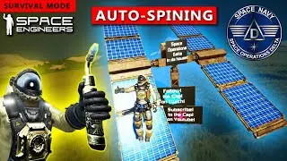 Rotating Solar Panels - How To Use Scripts in Space Engineers - Captain Collins