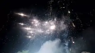 fireworks in wedding party