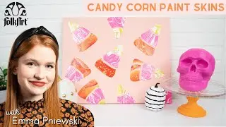 Craft Break: FolkArt Drizzle Candy Corns with Paint Skins