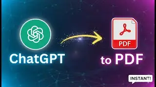 How to Save ChatGPT Conversation as PDF