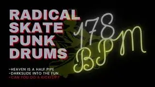 SKATE PUNK DRUM TRACK #1| 178 BPM
