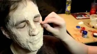 Зомбо-грим Макияж на Хеллоуин в домашних условиях ( Halloween Zombie Make-up lesson )