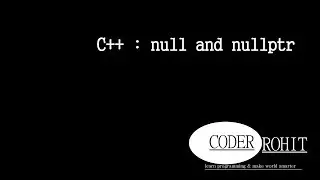 C++ :  null and nullptr