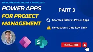 Power Apps for Project Management | Part 3: Search & Filter in Power Apps