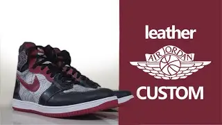 D.I.Y sneakers project || custom leather air jordan one