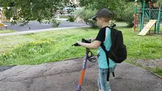 Первый раз на Электросамокате)))