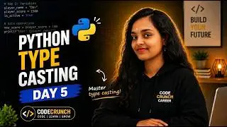 Learn Python Type Casting in 5 Minutes| Day 5 | 100 Days of Python | Python Interview Questions