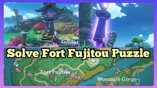 Solve Fort Fujitou Puzzle [Quest : Orobashi's Legacy Part 1] - Genshin Impact