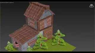 3ds max дом для изометрической игры (1 часть из 3)