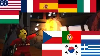 Ninjago Kai screaming FIYAAAA in 12 different languages