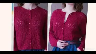 Узор для ажурной кофты, джемпера, топа, туники..