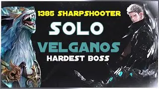 *SOLO Velganos* (Hardest Guardian Raid Boss) 1385 Sharpshooter Lost ARK MMO