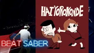 Beat Saber | Kocchi no Kento - Hai Yorokonde | Virtual Desktop, Quest 2 | Kinect Mixed Reality