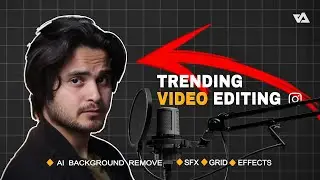 Trending Video editing tutorial with Sound effects | Ai background remove