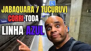 JABAQUARA/TUCURUVI... Correndo a Linha Azul do Metrô #running #corridaderua