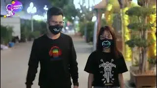 Masker LED Audio | LED Mask | Colorful Glowing Mask LED Flashing Mask - Pengen Punya