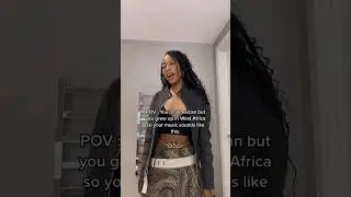 She's Jamaican 🇯🇲 but she grew up in West Africa so she mixed both of the influences into her song