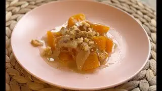 CEVİZLİ TAHİNLİ KABAK TATLISI 🎃🍯 - TURKISH PUMPKIN DESSERT