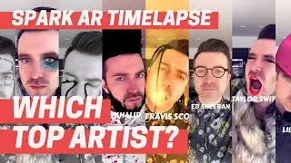 Spark AR - Which Top Artist Are You? - Timelapse with Commentary