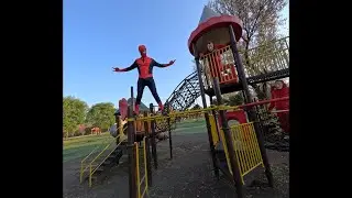 Running from the Heist Crew: Playground POV Action! #HeistChase #PlaygroundRun #POVAction