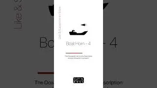 Boat Horn Sound 🚢🔊 / Ship Horn Sound / Horn SFX 
