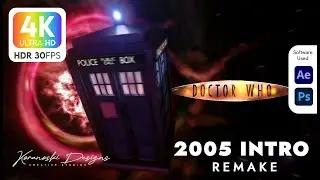 4K Doctor Who Time Vortex Intro 2005 Remake - Stunning Visuals for Whovians