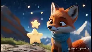 Little Fox Play With Stars