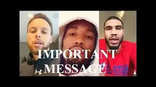 Stephen Curry and other NBA STARS message to the fans about COVID-19